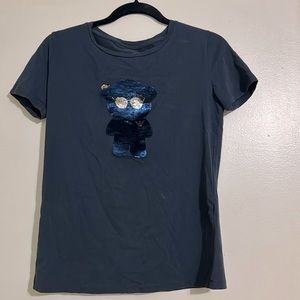 Emporio Armani sequin bear tee